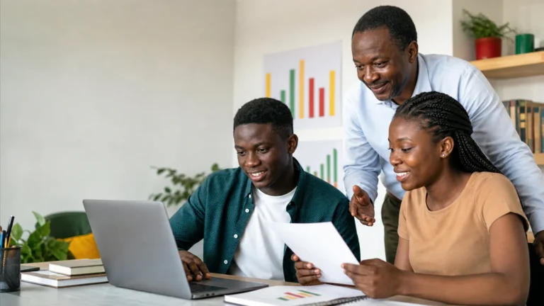 Cameroonian students reviewing the 2026 GCE results and national performance analysis