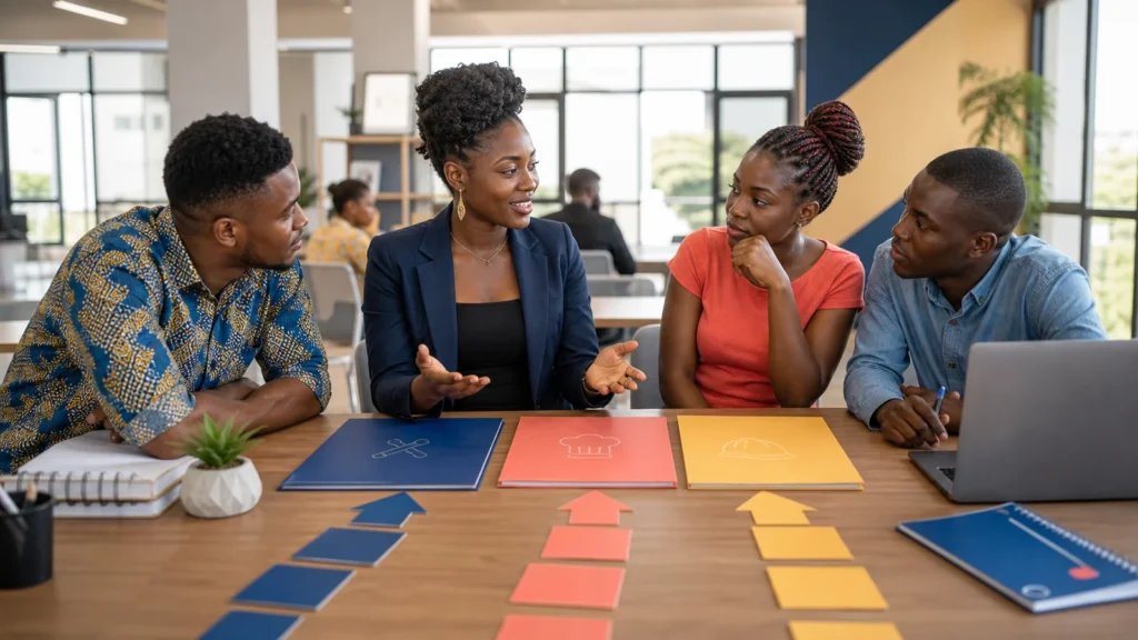 Cameroonian students comparing DQP, CQP and HND professional qualification pathways